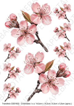 DECALQUE HIDRO TRANSFER - FLORES - COD1933 - comprar online
