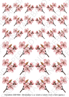 DECALQUE HIDRO TRANSFER - FLORES - COD1934 - comprar online