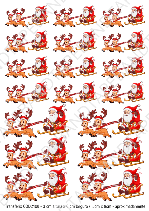 DECALQUE HIDRO TRANSFER - NATAL - COD2108 - comprar online