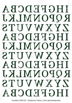 DECALQUE HIDRO TRANSFER - ALFABETO/LETRAS - COD2152 - comprar online