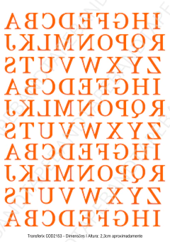 DECALQUE HIDRO TRANSFER - ALFABETO/LETRAS - COD2153 - comprar online
