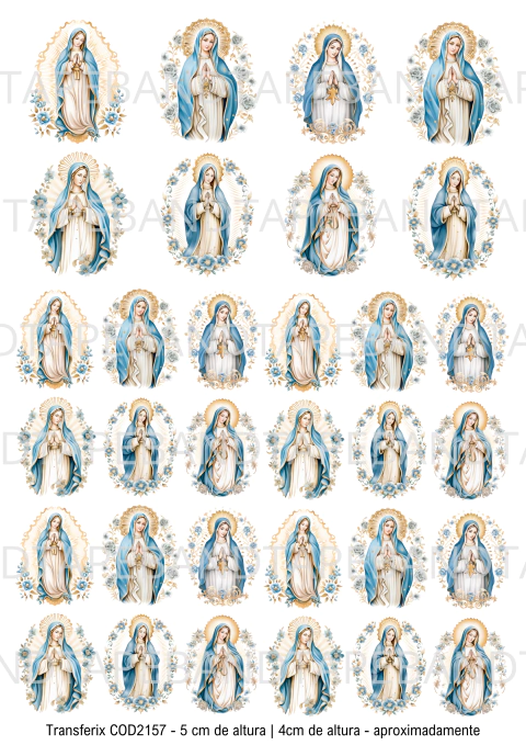DECALQUE HIDRO TRANSFER - RELIGIOSOS - COD2157 - comprar online