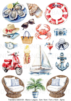 DECALQUE HIDRO TRANSFER - HOT SUMMER - COD3129 - comprar online