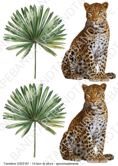 DECALQUE HIDRO TRANSFER - LEOPARD - COD3167