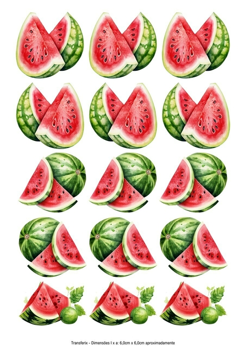 DECALQUE HIDRO TRANSFER - FRUTAS - COD1204
