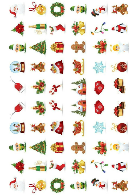 DECALQUE HIDRO TRANSFER - NATAL - COD1042
