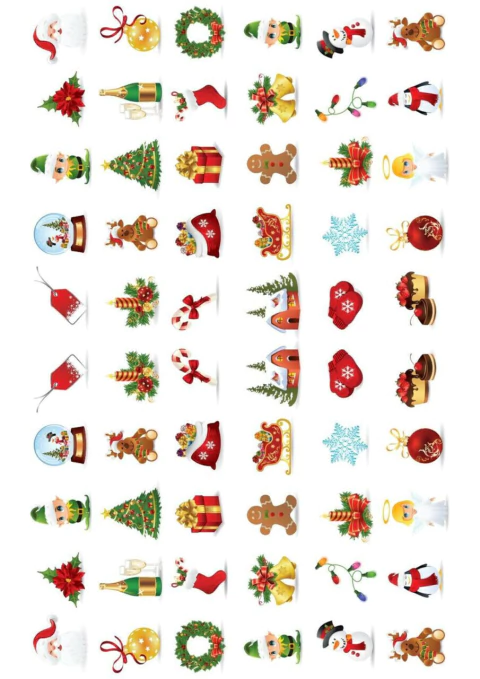 DECALQUE HIDRO TRANSFER - NATAL - COD1042