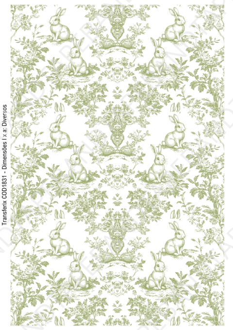 DECALQUE HIDRO TRANSFER - PÁSCOA - COD1831