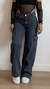 Calça Jeans Wide leg Grafite - Saron Modas