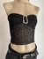 STRAPLES TUL ONDULADO CON HEBILLA - comprar online