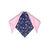 Bandana Dupla Face Love Rosa e Azul Marinho
