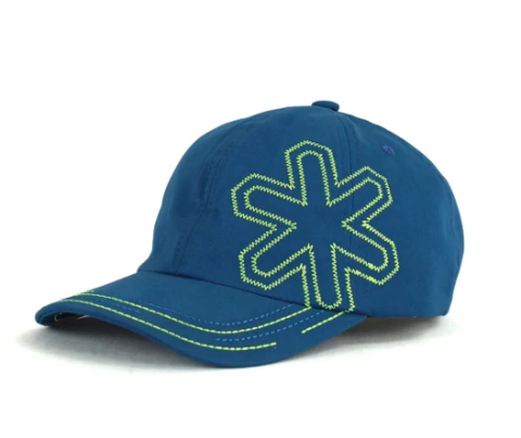 Boné Dreamy Azul Com Bordado Verde Limão