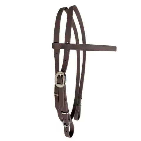 Cabeçada de Silicone c/ Testeira Marrom - Boots Horse