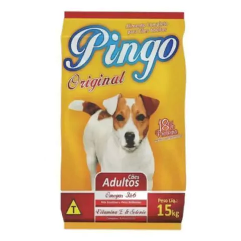 Ração Pingo Adulto Carne 15kg