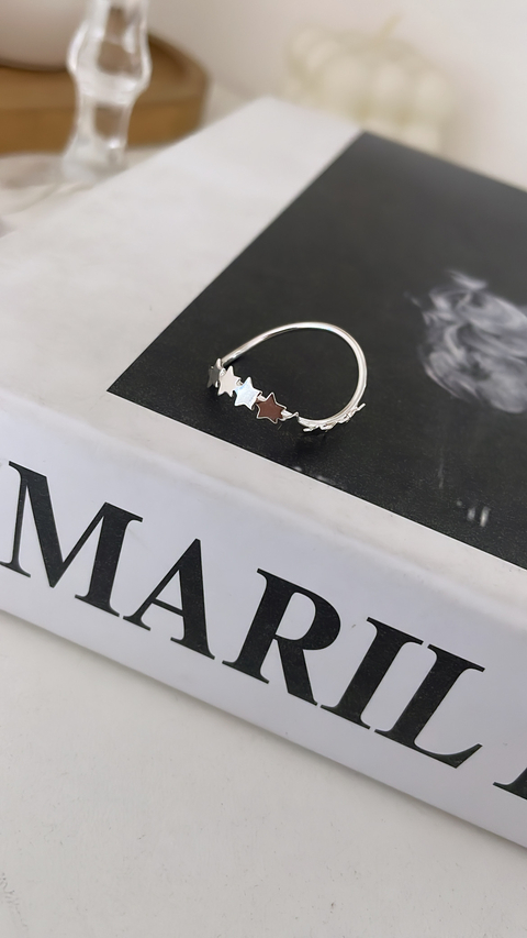 Anel onda mini estrelas