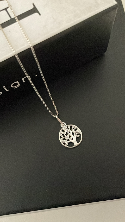 Colar em prata árvore da vida