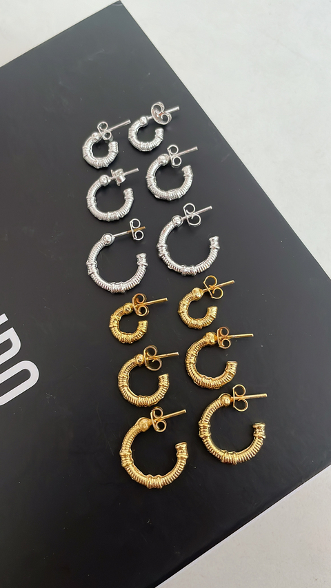 Trio meia argola detalhada