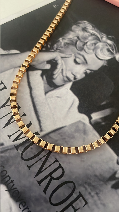 Choker mini elos quadrado