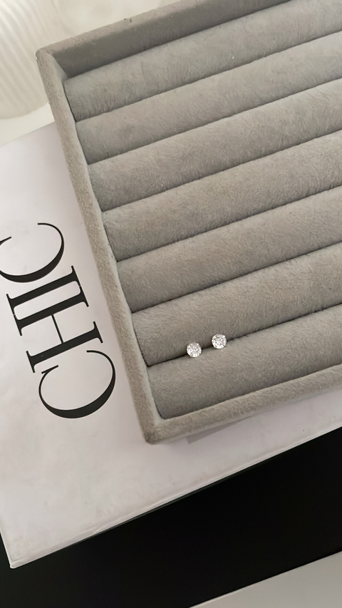 Ponto de luz em prata 8mm