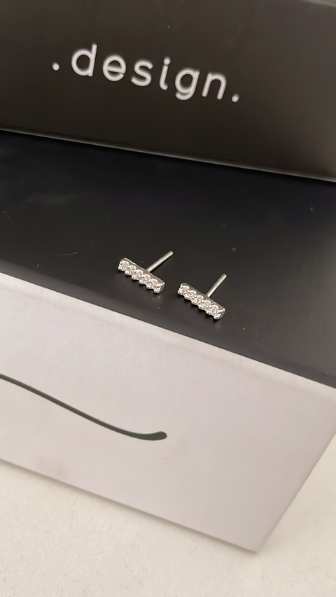 Brinco em prata palito