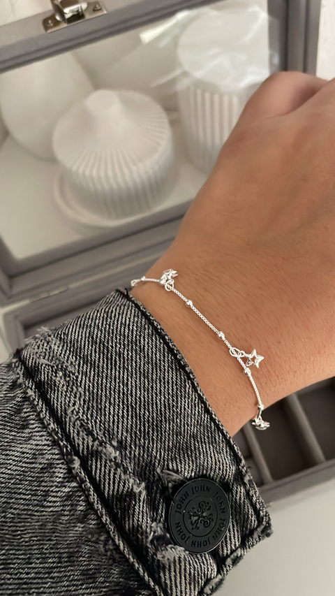 Pulseira estrela bolinhas