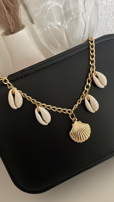 Colar praiano búzios e concha