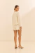 Shorts Scallop Linho - Off White - Amalfi | Swim & Resortwear