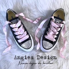 Angies Cristal negro con rosa