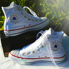 Angies Cristal Boots con Perlas en laterales externos
