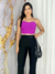 Cropped corset feminino Fucsia