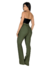 Calça montaria flare com cinto Verde Militar - comprar online
