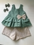 Conjunto batinha + shorts Aylla Verde - comprar online