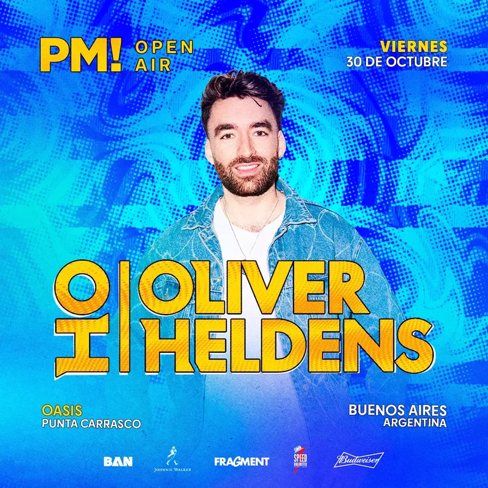 Flyer de Oliver Heldens · PM Open Air en Oasis · Punta Carrasco, 2026-10-30