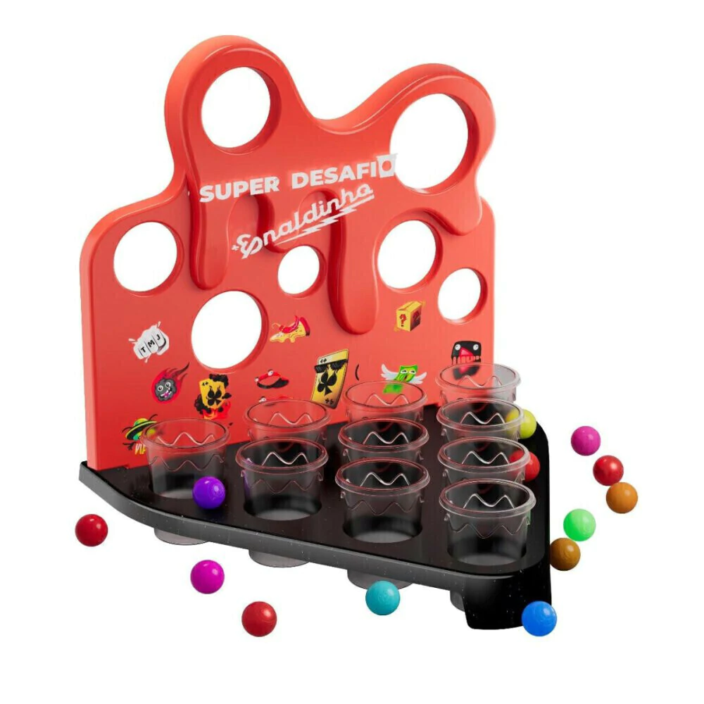 Jogo Bola no Alvo Enaldinho Oficial com Slime Gelástica - Brinquedo licenciado do youtuber