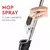 Mop spray com reservatório PowerMaid em destaque com design moderno e cores vermelho e cinza
