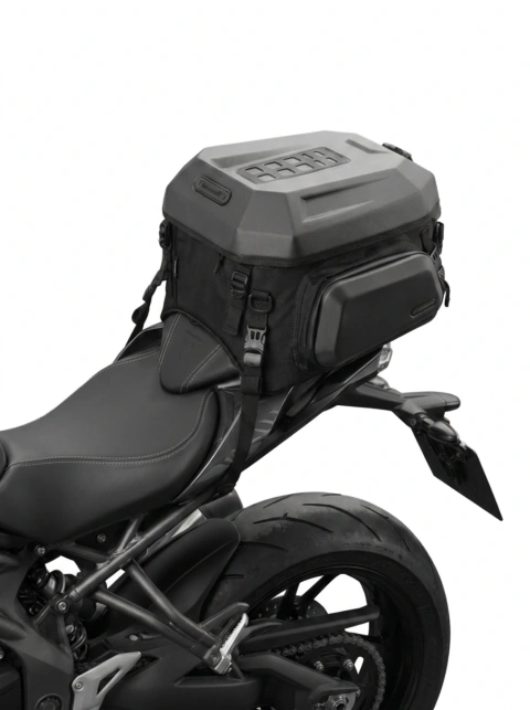Bolso Trasero Rígido Expansible 23L-35L Black Matte Rhinowalk