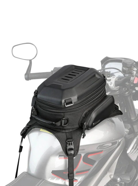 Bolso y Mochila de Tanque 15L-18L Black Rígido Expansible Universal Rhinowalk