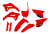 Kit Plasticos Full Crf 250r 22/24 Crf 450r 21/24 Ufo Oem
