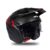 Casco Ufo Sheratan Negro/Rojo - INDUMOTOR