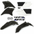 KIT PLASTICOS TTR 230 Azul/Blanco/Negro AMX