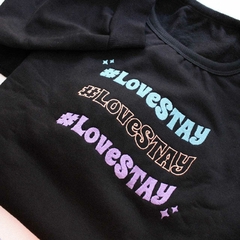 Moletom bordado - Love Stay na internet