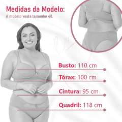 605- SUTIÃ AVULSO EM MICROFIBRA COM RENDA E ALÇAS ALONGADAS, CINTA REFORÇADA