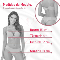 674- CAMISOLA EM TULE COM DETALHES EM RENDA - CALCINHA FIO DENTAL COM ALÇAS REGULÁVEIS - comprar online