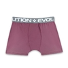 306- CUECA BOXER EM MICROFIBRA LISA COM ELÁSTICO COLORIDO