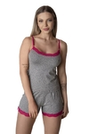 525- PIJAMA SHORT DOOL EM MODAL COM DETALHES EM RENDA