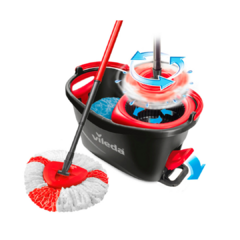 Vileda Easy Wring mopa microfibra balde centrifugado a pedal