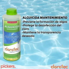 Alguicida mantenimiento Clorotec x litro - comprar online