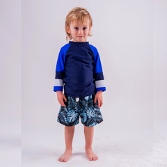 8742 Remera ML UV+50 Aloha azul - comprar online