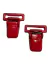 Prendedor de Chupeta Plastica 2,5 Cm - Vermelho