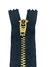 Zíper de Metal 45 Dourado Peça Fixa 10 cm